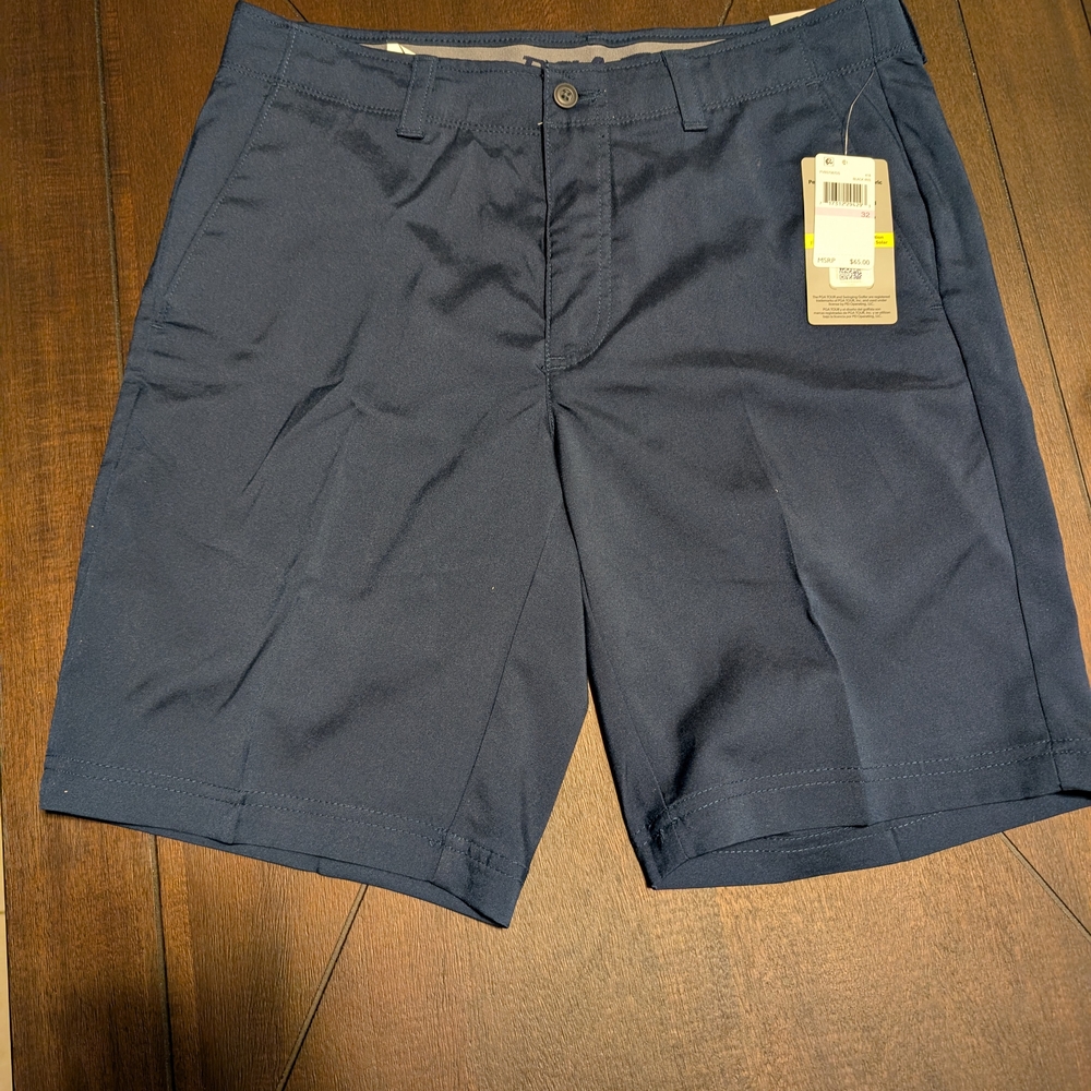 PGA Tour Men's Dark Blue Athletic Shorts